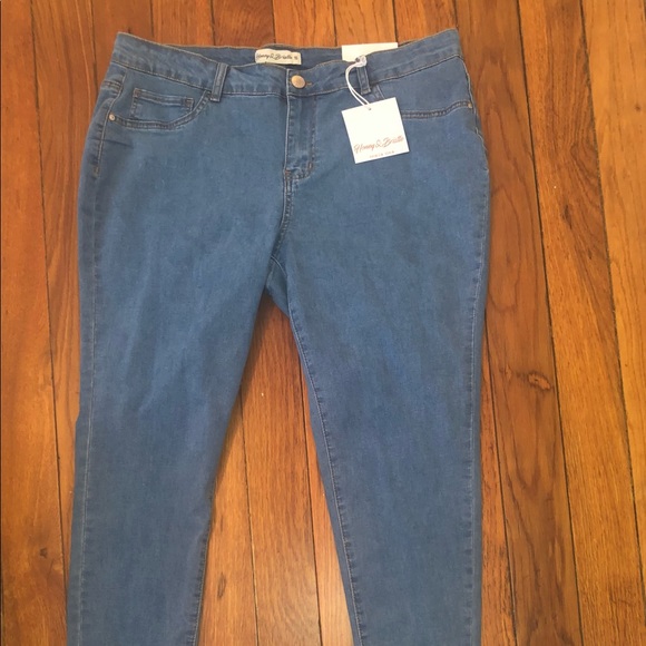 Denim - Skinny high rise jeans